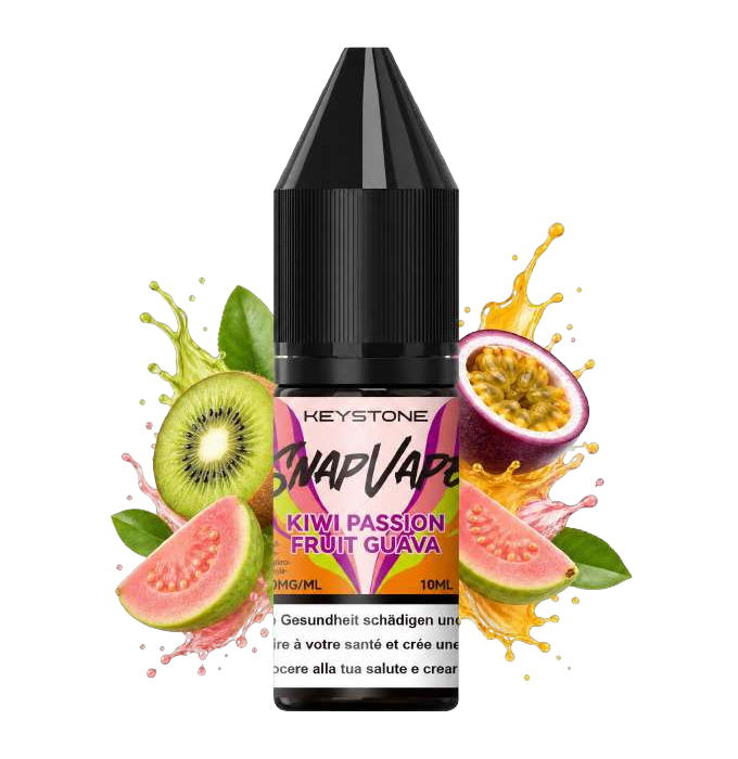 SnapVape E-Liquid Kiwi Passion Fruit Guava, 10 ml mit 20 mg/ml Nikotin